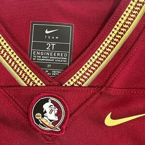 Nike Florida State Toddler Football Jersey 2T #1
